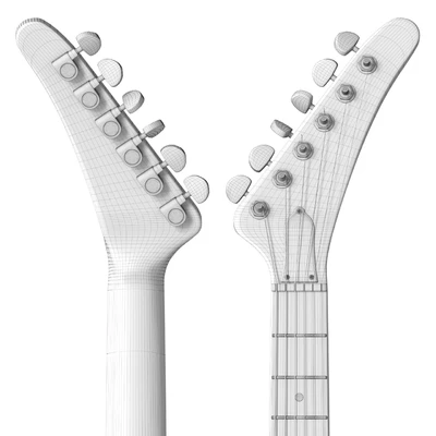 Gibson Explorer Electric Guitar - (White, Black, Beige) — View 4