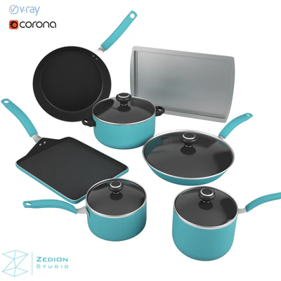 cookware set 01 — Вид 1