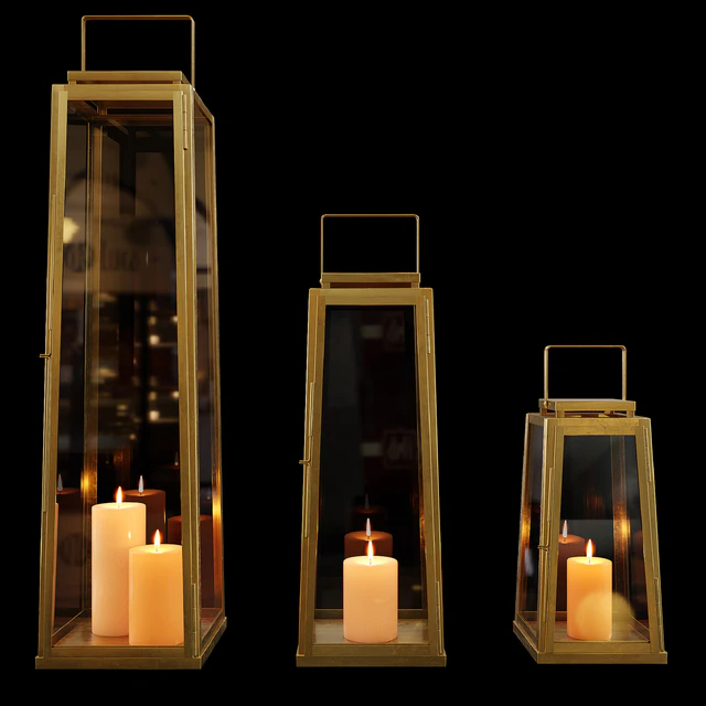Zara Home - The golden decorative lantern for a candle — Descargar
