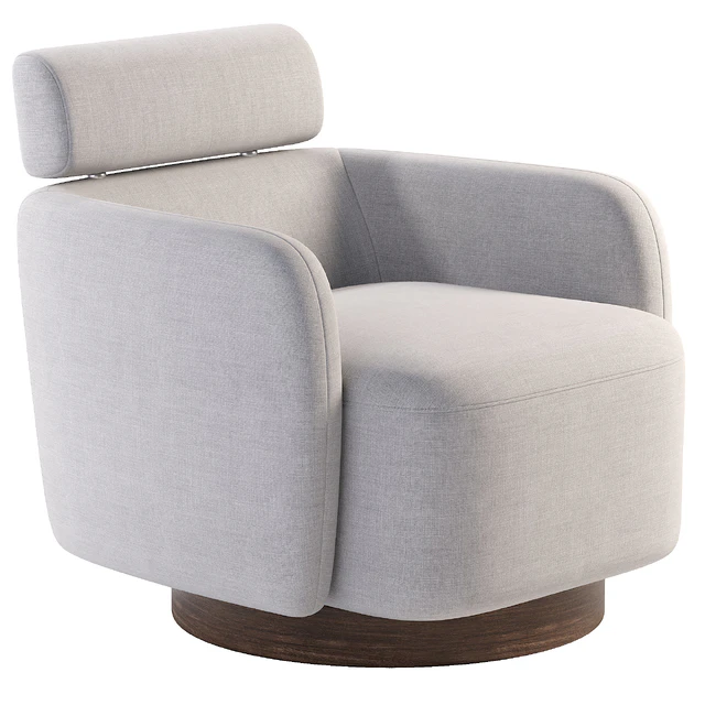 Luna Swivel Accent Chair With Adjustable Backrest — Скачать