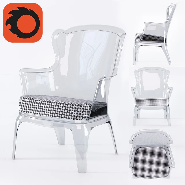 Polycarbonate Modern Accent Chair — Скачать