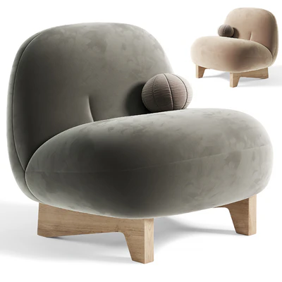 Armchair Elvit Cozy Ginger By sofa — Ver 4