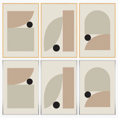 Set of wall paintings No 3596 — Ver 4