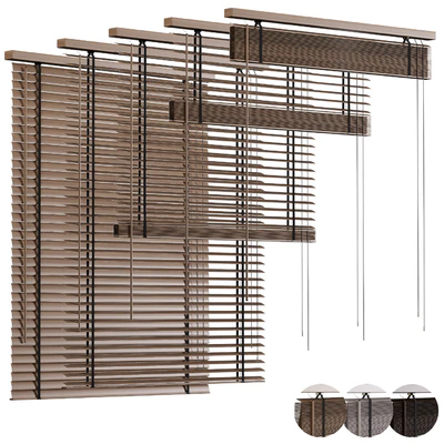 Wooden blinds, Folding wooden blinds 1 — Ver 1