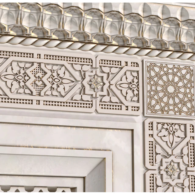 Арка в восточном стиле. Арабская декоративная стена. Arabic wall.Oriental Wall paneling — Скачать