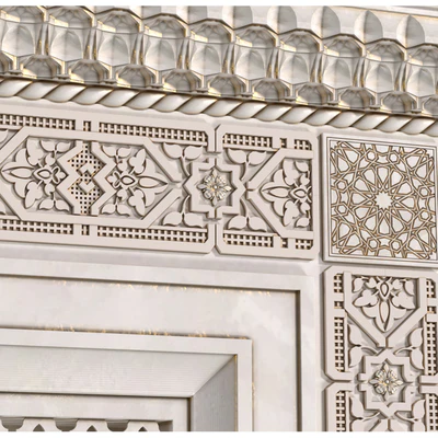 Арка в восточном стиле. Арабская декоративная стена. Arabic wall.Oriental Wall paneling — Вид 6