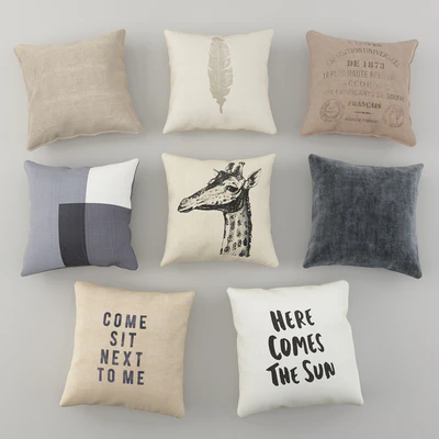 Cushions from H &amp; M Set 4 — Ver 3