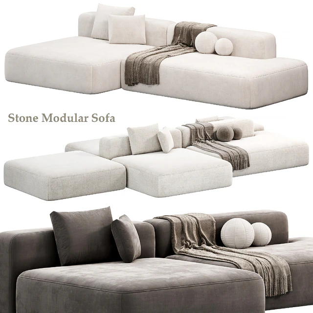 Stone Modular Sofa by Tamamm — Descargar