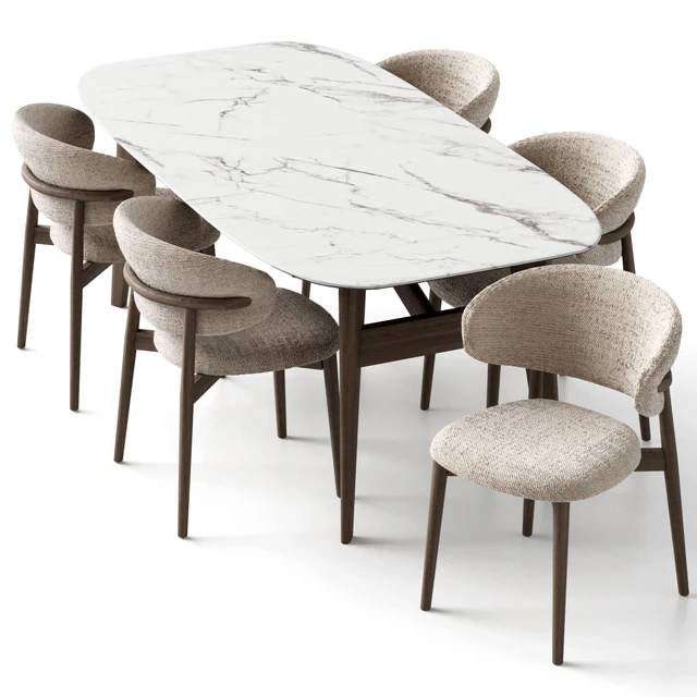 Oleandro chair and Abrey table by Calligaris — Descargar
