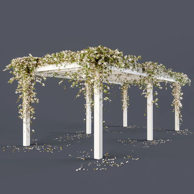 Pergola with flowers — Descargar