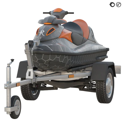 YAMAHA jet ski and trailer — Ver 5
