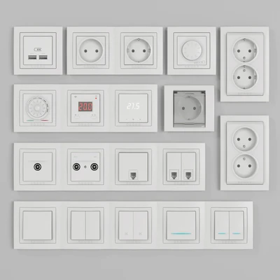 Розетки и выключатели Schneider Electric серии Unica — Вид 1
