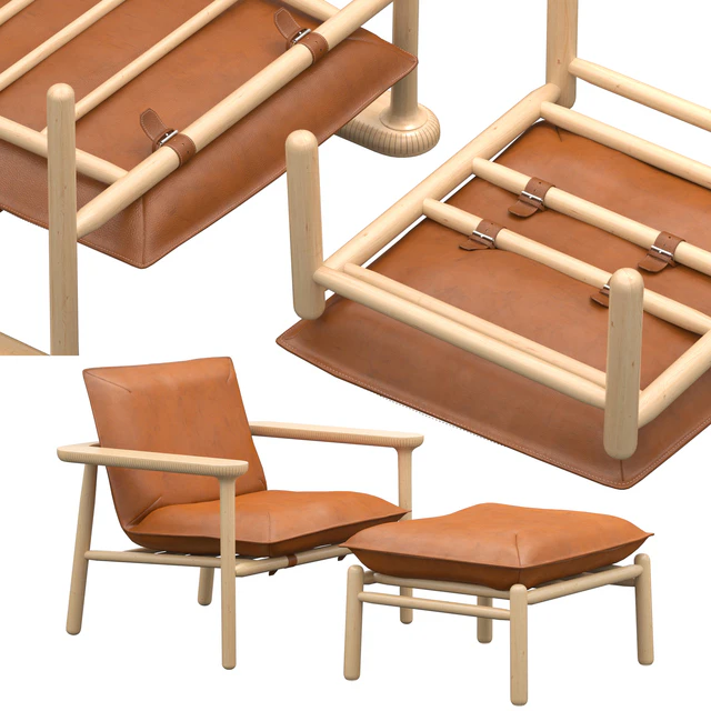 Zanat Igman armchair ottoman — Скачать