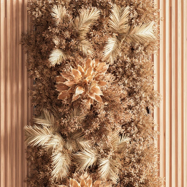 Wooden Planks and Vertical Garden 05 — Скачать