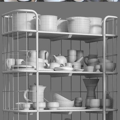 RH CIRCA 1900 and kitchen set — Ver 2