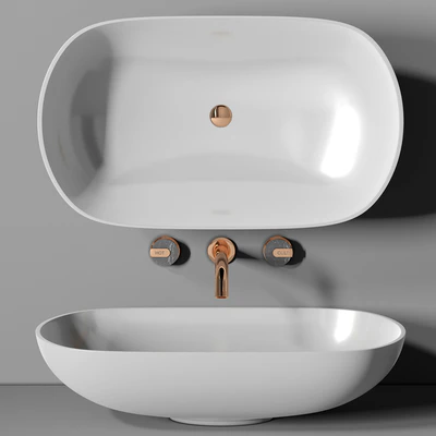 раковина Planit Concave basin & Graff Mod plus faucet 2 — Вид 1