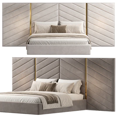 Albero bed with wide headboard — Ver 2