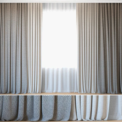 Curtains 79 | Curtains with Tulle | ROHI | Opera — Ver 1