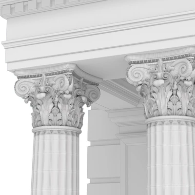 Column Porch Entrance to the house Classic Porch — Ver 2