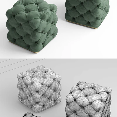Poof fendi Kubus Ottoman — Ver 2