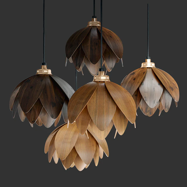 The Lotus bud pendant light — Descargar