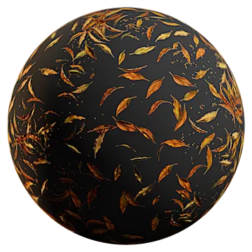 orange fallen leaves 002 — Скачать