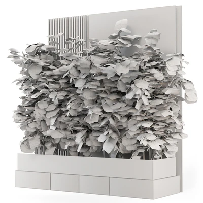 Indoor Wall  Bamboo Garden in Concrete Base - Set 1529 — Вид 3
