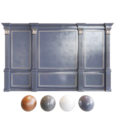 Stucco wall panel with decorative — скачать