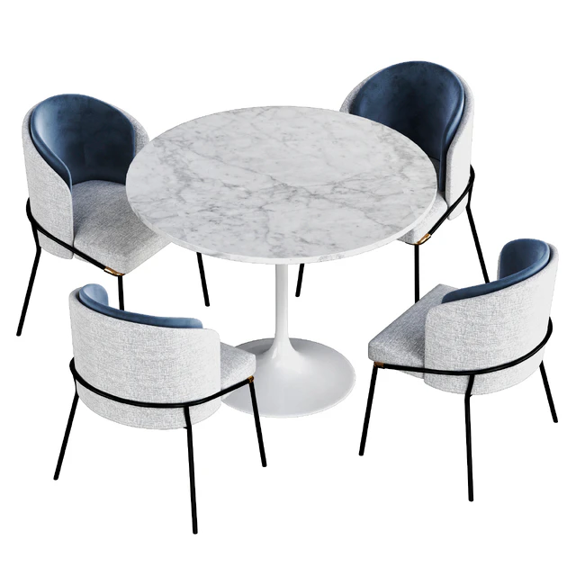 MInotti Fill noir chair with table — Скачать