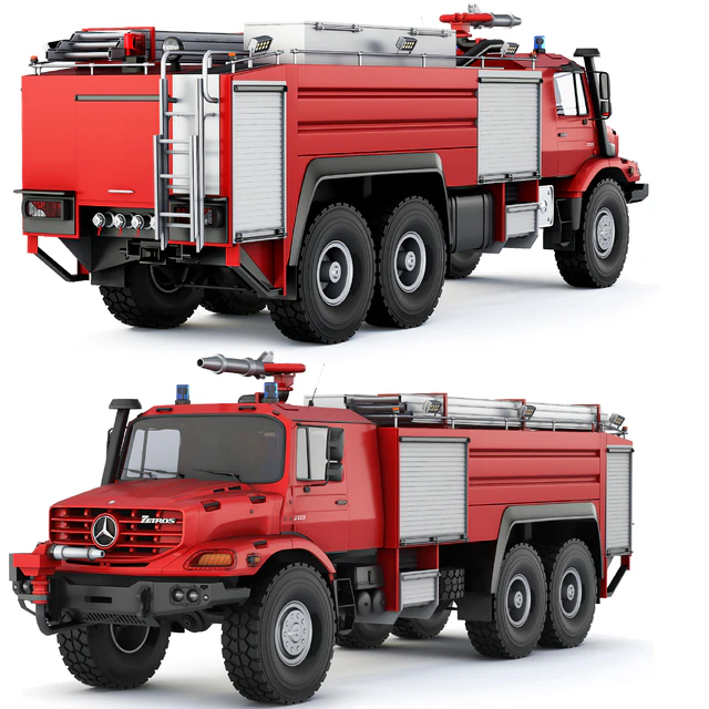 Mercedes-Benz Zetros 2733 fire truck 2022 — Скачать