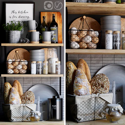 Decorative set for the kitchen 6 — Ver 1