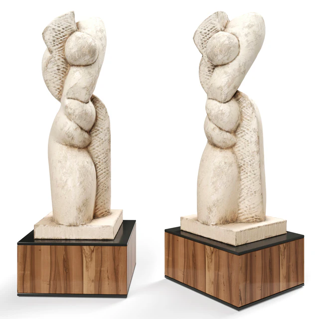Abstract modern sculpture plaster — Descargar