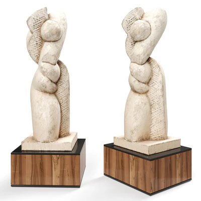 Abstract modern sculpture plaster — Ver 1