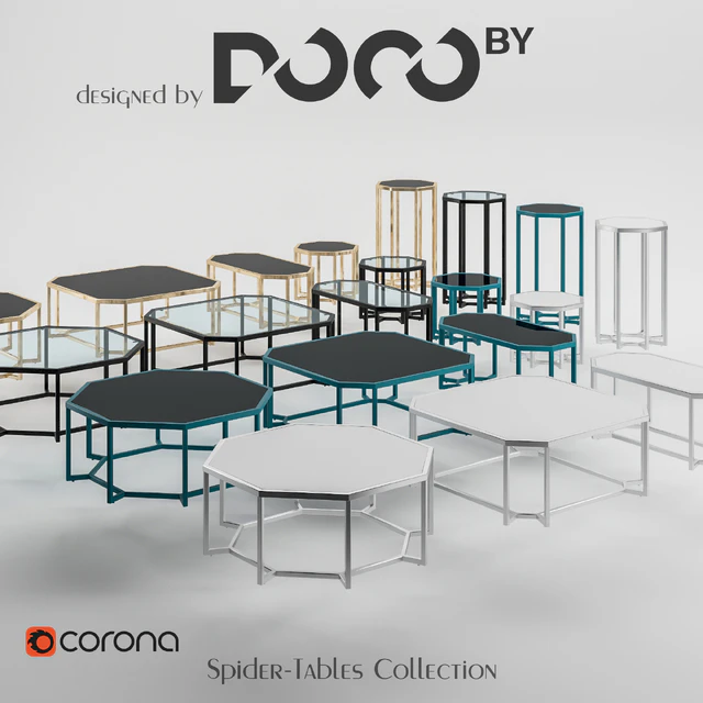 Collection of tables Spider designed by DOCOby — Descargar