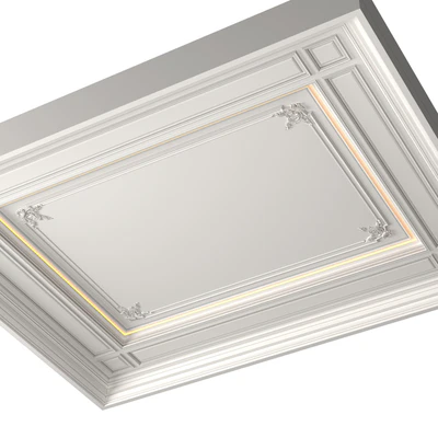 Потолок кессонный с подсветкой в стиле Ар-деко .Modern coffered illuminated ceiling — Вид 3