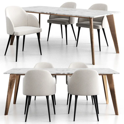 CB2 Dinning Set 7 — Ver 1
