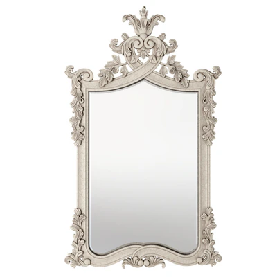 French bedroom Provencal Heart Top White Mirror — скачать