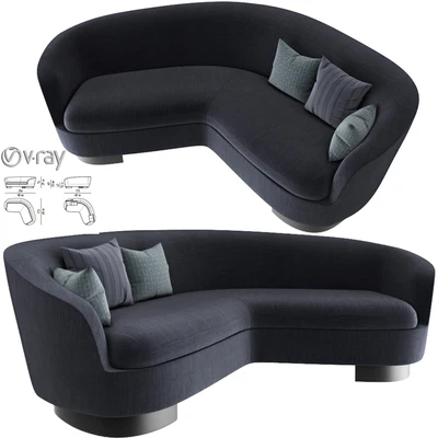 Minotti Jacques Curved Sofa — Вид 1