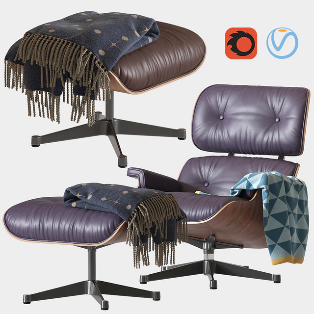 Кресло Eames Lounge Chair — Скачать