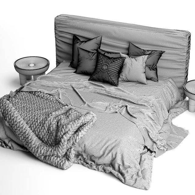 Zulu Upholstered Bed Charcoal — Скачать