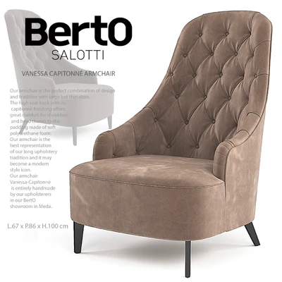 VANESSA CAPITONNÉ ARMCHAIR — Вид 1