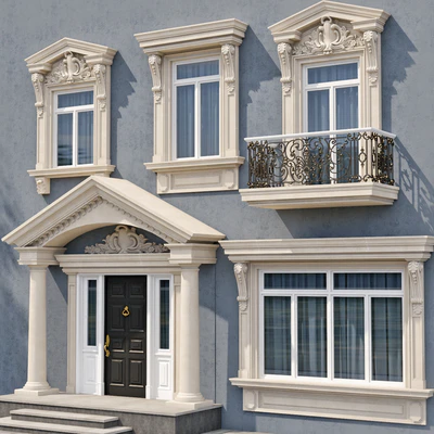 Windows and doors in the style of modern classics 5 — Ver 3