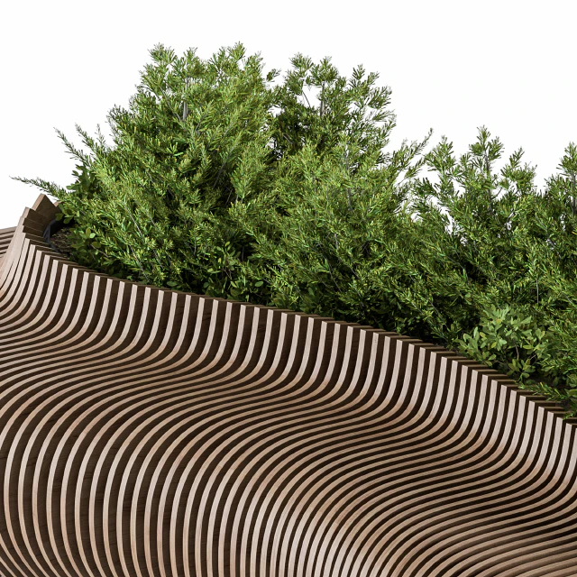 Urban Furniture / Parametric Bench with Plants- Set 22 — Descargar