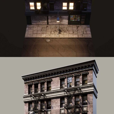Brooklyn fasad NY — Ver 3