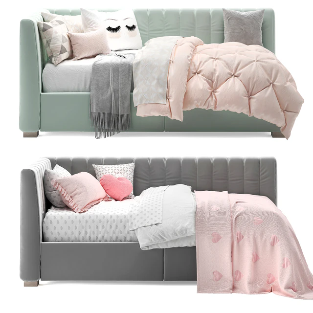 Avalon Upholstered Corner Storage Bed — Скачать