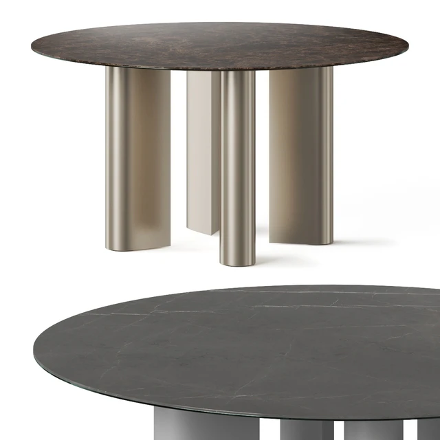 Bonaldo Geometric Round Dining Table — Скачать