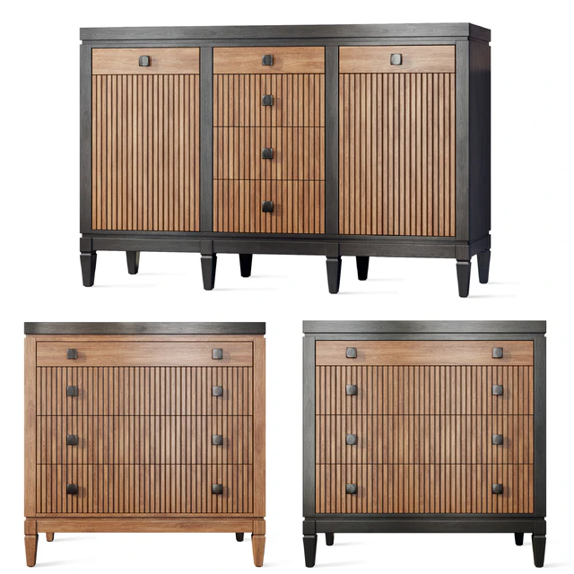 Chest of drawers buffet Foxtrot Siver Dresser sideboard — Descargar