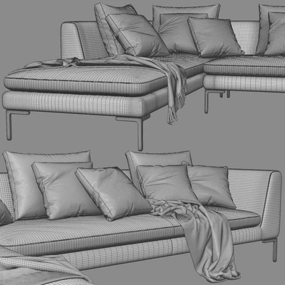 B&B Charles Chaise Longue Sofa — Вид 3