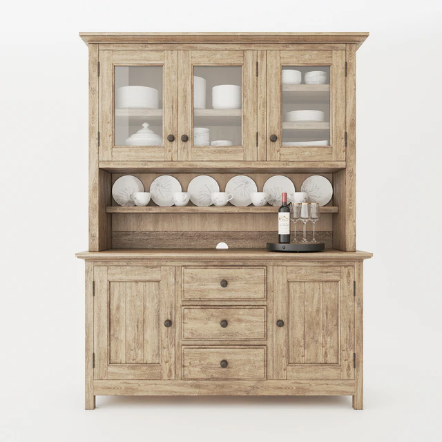 Pottery Barn Benchwright Buffet & Hutch With Decor — Descargar