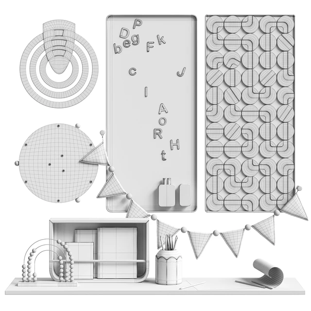 Wall decor for children room 02 — Скачать
